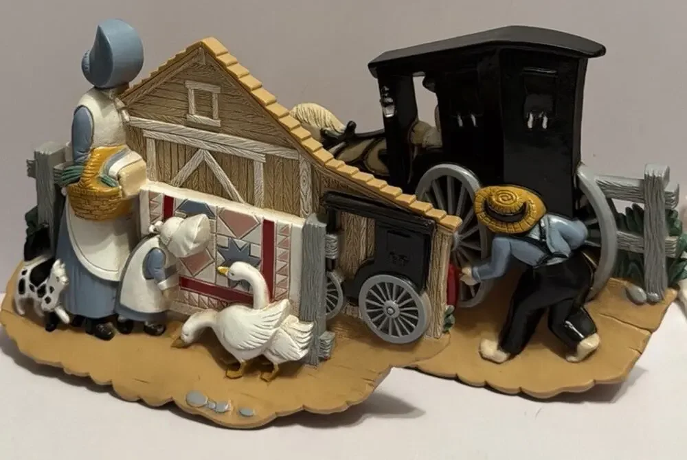NIB Amish Buggy Country Wall Decor Homco Home Interiors
